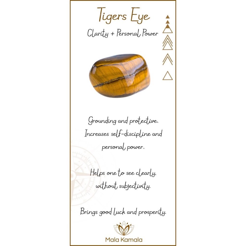 Tiger Eye Healing Bracelet Raw Stone Beads Matte - Picture 3 of 6